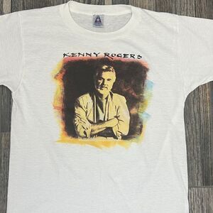 🔥🔥 Vintage 1987 KENNY ROGERS Country Music Concert Tour Tee Single Stitch - EU
